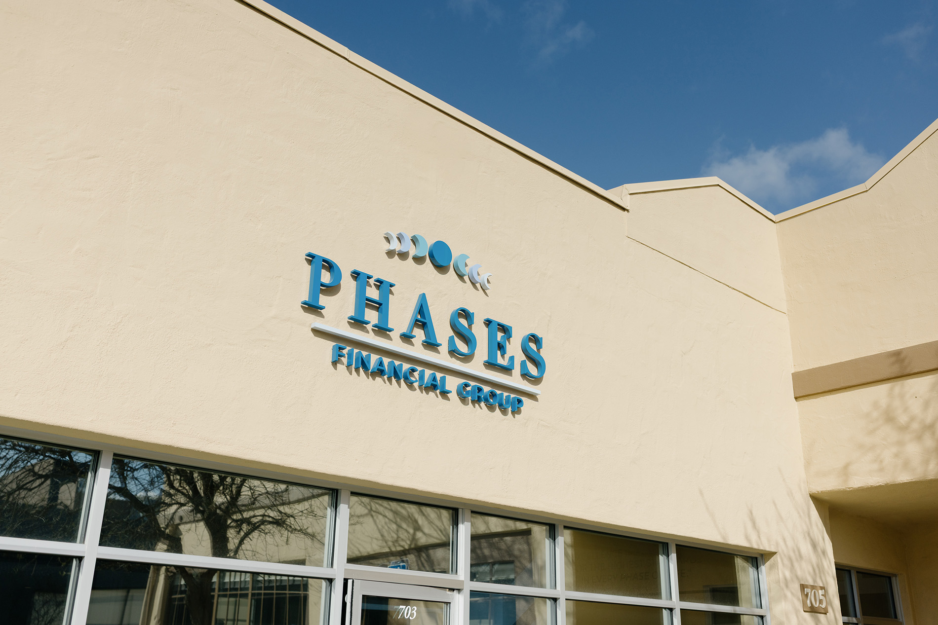 Exterior of the Phases Financial Group's offices in Palo Alto, financial and tax planning serving San Francisco and the Bay Area